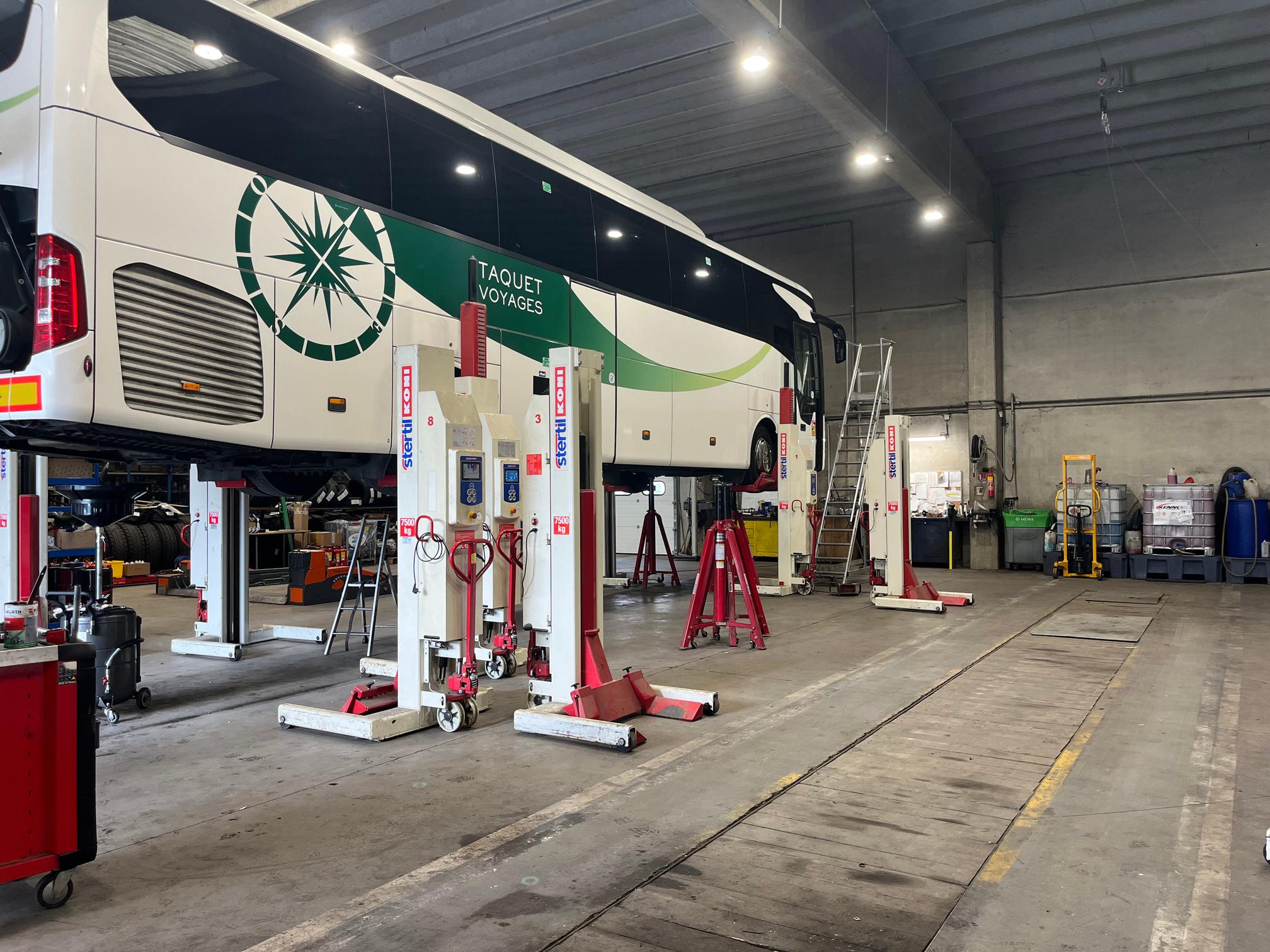 Atelier Taquet Voyages pour entretien des cars